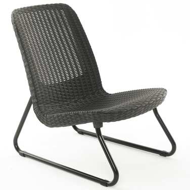 Комплект садових меблів Keter Rio Patio Set для 2 осіб: крісла та столик, антрацит