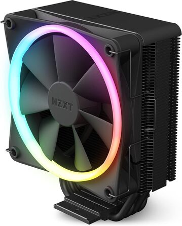 NZXT T120 - Кулер для процесора з 120мм вентилятором, білий. 4 теплові трубки, підтримка Intel/AMD, можливість встановлення 2 вентиляторів