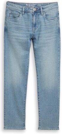 Джинси чоловічі Tom Tailor TTMARVIN Straight з еластаном, блакитний денім Used Light Stone, 33W/34L