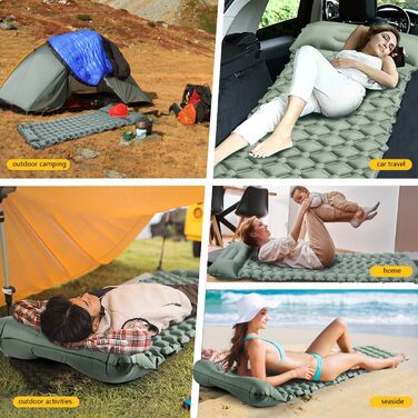 Надувна туристична матрац Isomatte для кемпінгу та відпочинку на природі. Розмір 1.9 м x 0.6 м, з самонадувною системою та насосом. Підходить для дітей та дорослих.