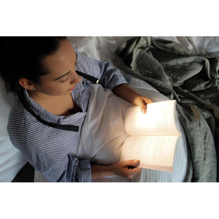 Wedo Looplight 25422101: Мобільна LED-лампа для читання з USB-C, 3 кольори світла, регульована яскравість, чорна