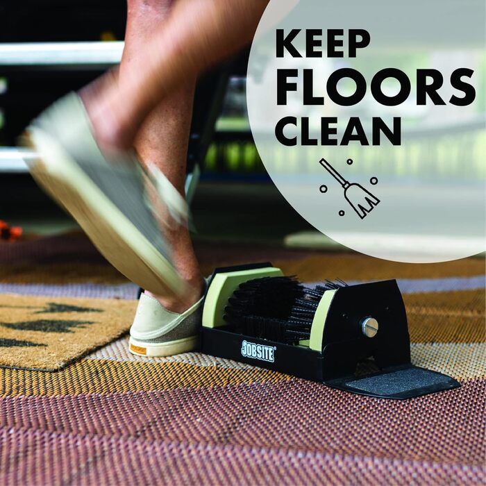 JobSite Extra Wide Boot Cleaner - No Mounting Required - Weather-Resistant, Durable Document