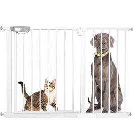 Захист для сходів SUBTLETY без свердління: сітка для дітей, собак, без автоматичного відключення, ABS-пластик, сталь, 105-115 см, білий