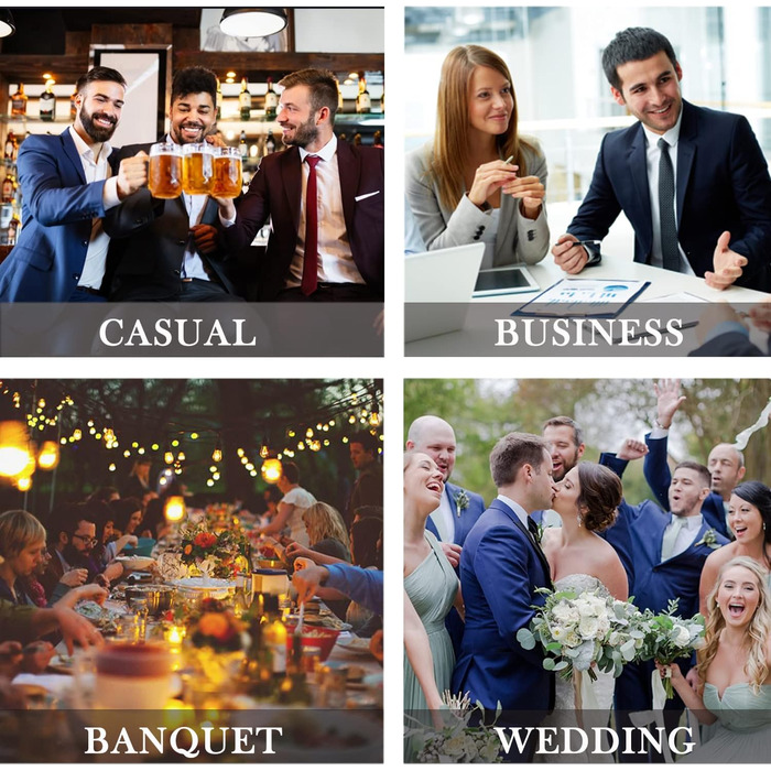 Набір краваток та нагрудних хустинок Enlision для чоловіків: краватка, нагрудна хустинка, краватоклямер. Paisley, в клітинку, коричневий, універсальний розмір