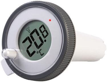 infactory Pool Thermometer: Digital Pond & Pool Thermometer, Radio Receiver, Color LCD, IP67 (Pool Radio Thermometer, Radio Pool Thermometer, Temperature Sensor)