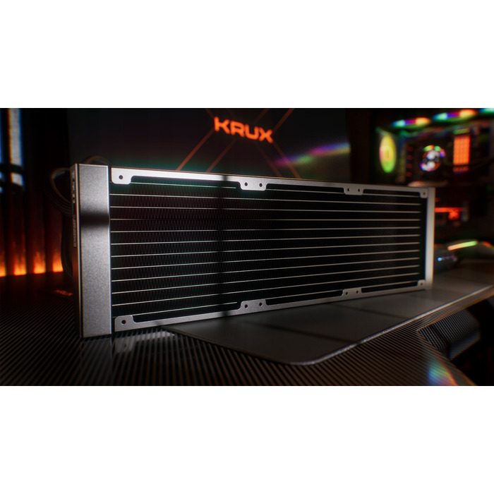 Рідинне охолодження процесора Krux HydroGlance 360 ARGB LCD, 3x 120мм, 4-pin