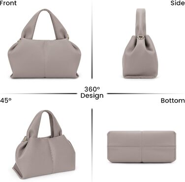 Сумка-клатч жіноча Cloud Pouch Bag сіра міні: сумка на плече, кросбоді, ретро, з ремінцем