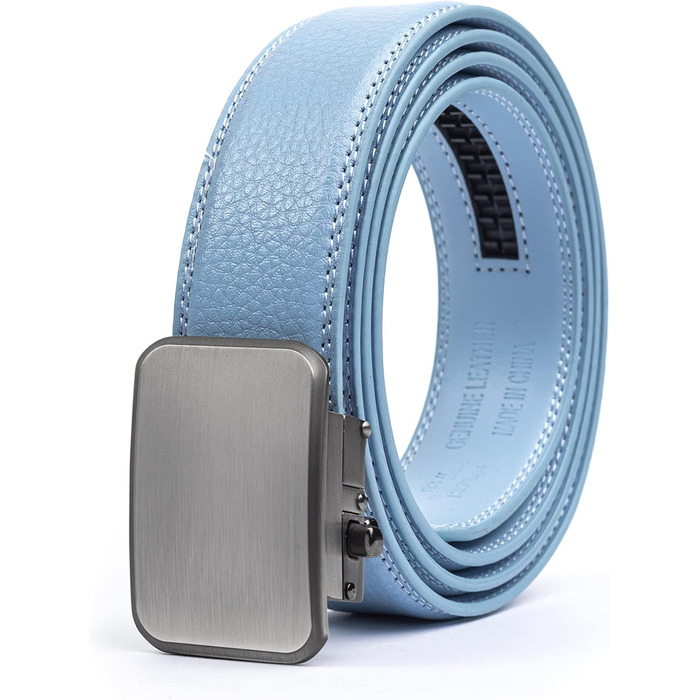 Чоловічий шкіряний ремінь Joseph Elliott з регулятором на пряжці, для гольфу, колір хакі, пряжка з нержавіючої сталі