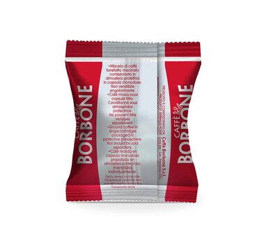 Кава в капсулах Caffè Borbone Respresso Rote Mischung (Червона суміш), сумісні з Nespresso, 100 шт