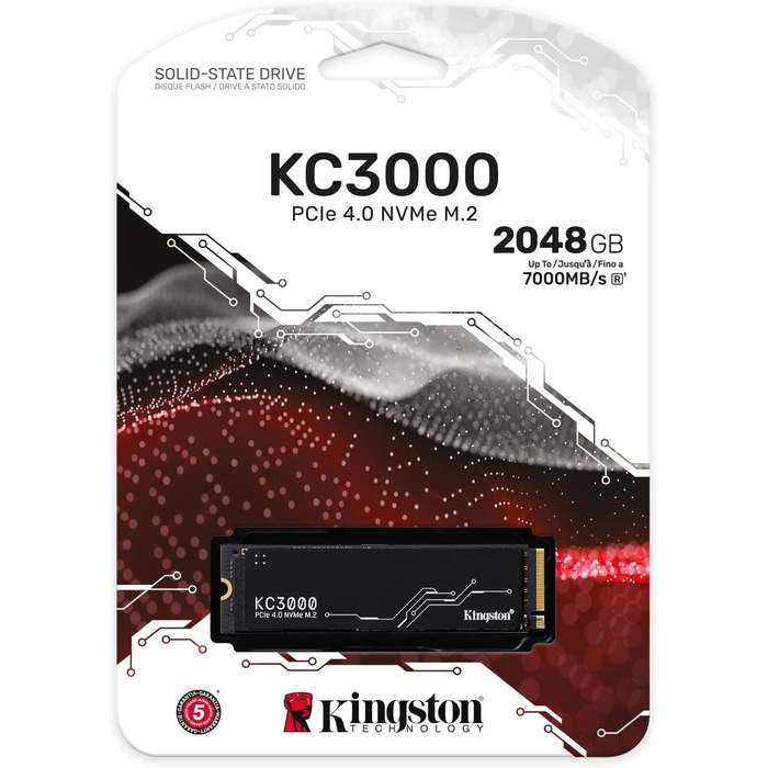 SSD Kingston KC3000 2TB PCIe 4.0 NVMe M.2 - Швидкий накопичувач для ПК та ноутбуків