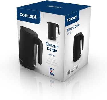 Електричний чайник Concept RK2391, 1.7 л, чорний
