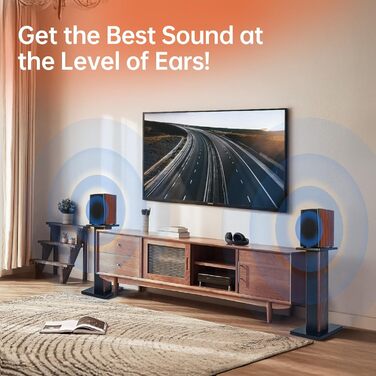 Підставка для акустики OUUTMEE 60 см (2 шт.) - дерев'яні, для Hi-Fi, кінотеатр, універсальні, з піском, для полиць