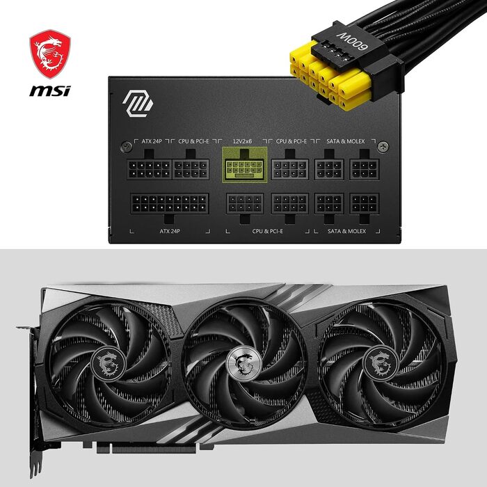 Блок живлення MSI MAG A850GL PCIE5 850W 80 Plus Gold, повністю модульний, ATX 3.0, підтримка PCIe 5.0, 120мм FDB вентилятор