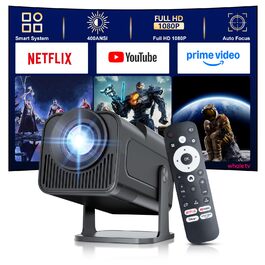 Проектор Sala320max P92Max: 4K, 1080P, WiFi, Bluetooth 5.2, Android 13, Netflix, YouTube, Prime Video, Автофокус