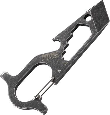 Мультитул CRKT Pryma з нержавіючої сталі: компактний і легкий EDC інструмент з ломиком, шестигранним ключем, відкривачкою для пляшок, склобоєм і карабіном, модель 9011