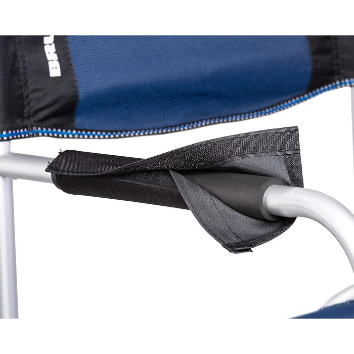 Крісло розкладне Brunner Regista Captain Azzurro/Nero (Чорний/Синій) - комфортне для кемпінгу та відпочинку