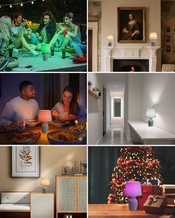 LED-лампа Egobasic на акумуляторі з пультом, таймером та регулюванням яскравості, змінне підсвічування, керамічна основа у вигляді ананаса, для спальні, кухні, вітальні