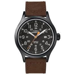 Годинник Timex Expedition Scout на зап'ястя, унісекс, кварцовий, аналоговий, ремінець з нейлону, коричневий/чорний