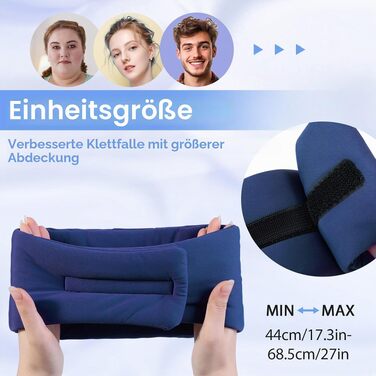 Маска для сну з Bluetooth навушниками, шовкова, 100% затемнення, для чоловіків та жінок, м'яка, для сну, подорожей, релаксації, блакитна