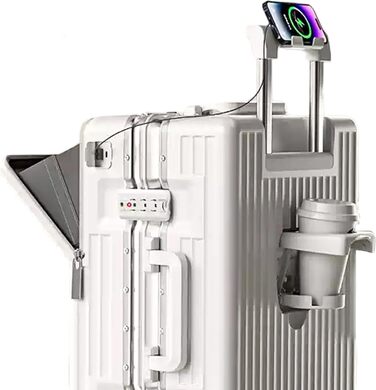 Чемодан ручної поклажі для весни/літа, дозволений для авіаперевезень, з TSA-замком, 360° колесами, PC-корпусом та міцним алюмінієвим каркасом, підходить для розмірів 20'', 24'' та 26''