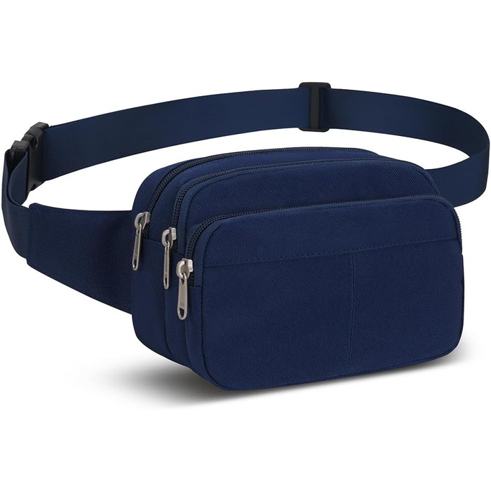 Поясна сумка на пояс для чоловіків та жінок. Спортивна сумка-слінг для подорожей, прогулянок з собакою та активного відпочинку (Блакитна)