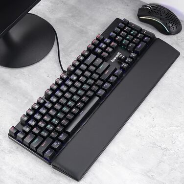 Клавіатура Redragon P037 Meteor L з підставкою для зап'ястя, ергономічна, чорна