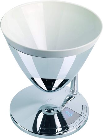 Кухонні ваги Bugatti Uma з таймером та електронним дисплеєм, 3 кг, хром