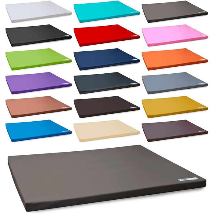 Лежанка для собак Easy з екошкіри, розмір M, 100 x 80 см. Підходить як килимок в багажник, лежанка, подушка для собак. Розміри: S (90 x 70 см), колір: тауп