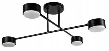 Підвісна люстра Glimex Black на 4 цоколі GX53