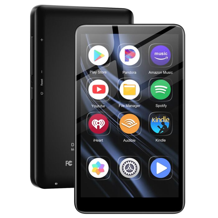 MP3 плеєр 160GB з Bluetooth, Wi-Fi, Android 13.0 та Spotify - чорний