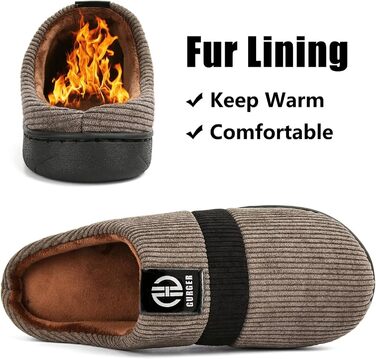 Тапочки домашні чоловічі жіночі зимові, плюшеві, з підкладкою, розмір 36-51 (40/41 EU, C3 Коричневий)