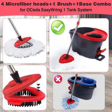 Replacement mop heads