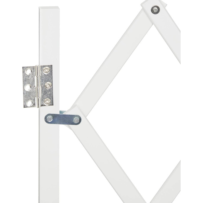 Захисне ворота для собак Relaxdays, розтягується до 130 см, висота 87,5-100 см, бамбук, білий (M)