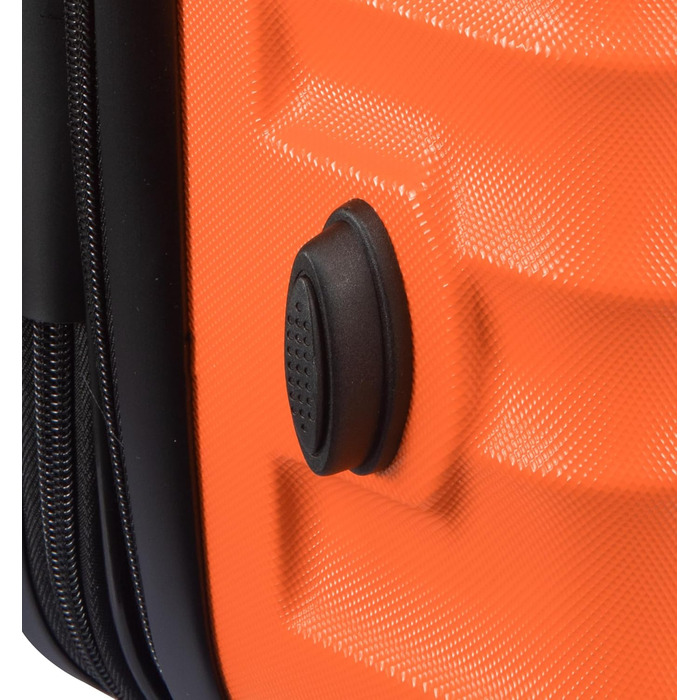 Набір валіз DMS® 7-елементів: 3 валізи (M/L/XL) з ABS-пластику, 360° колеса, кодовий замок + 4 чохли для одягу. Легкі, міцні, розширювані, для подорожей та бізнесу (Помаранчевий)
