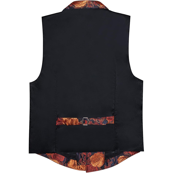 Чоловіча жилетка Barry.Wang у стилі Вікторіанської епохи, Steampunk, готика, з візерунком пейслі, з індивідуальним коміром, для костюмної вечірки на Хелловін, burnt orange