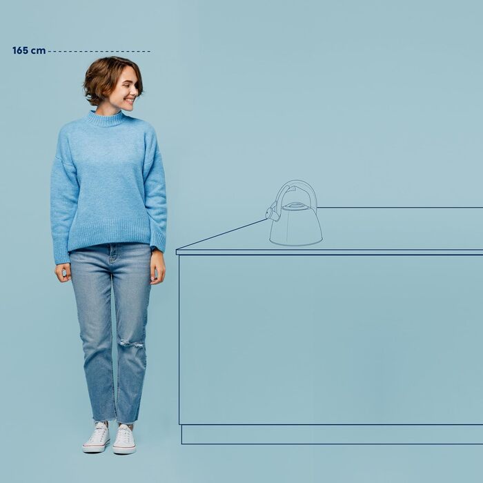 Ке́тель Kela VITUS з індукційним дном, 2.4л, нержавіюча сталь, для всіх плит, з безпечним відкриванням кришки, чайник (сріблястий матовий)