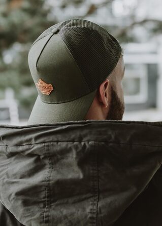 Кепка бейсболка Blackskies Essentials Trucker (Унісекс, зелено-коричнева) | Літо, вуличний стиль, кежуал