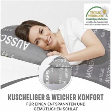 Комплект постільної білизни 4 частини 135x200 | 2 наволочки 80x80 | ÖkoTex, для алергіків