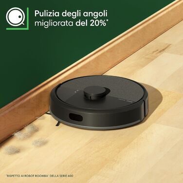 iRobot Roomba 105 Combo + AutoEmpty Dock: Робот-пилосос з автопорожненням, функція миття, LiDAR, 7000Pa, 120 хв, App, Чорний