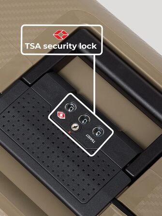 Набір валіз REDOLZ 3 шт. з жорстким корпусом | Система 3-х точкового замикання | З високоякісного поліпропілену | 4 подвійні колеса & TSA-замок | Для жінок та чоловіків (Essentials 15) (Колір: Бежевий, Розмір: M (65 см))