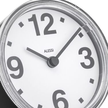 Настільний годинник Alessi Cronotime 01 B, ABS, чорний, 7 см