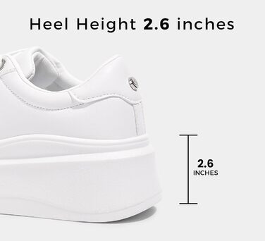 Жіночі кросівки на платформі LUCKY STEP, білі, з екошкіри, зручні повсякденні, розмір 38 EU