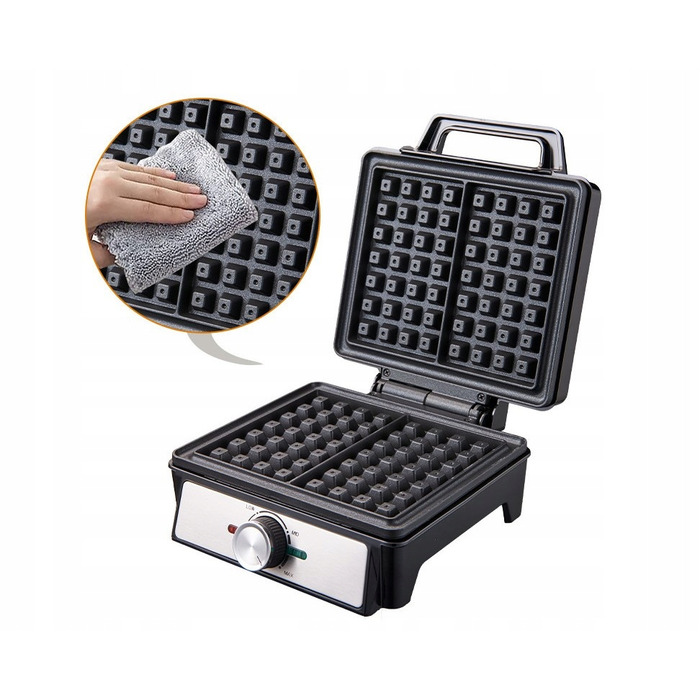 Вафельниця Teesa TSA3237 на 2 вафлі, 1600 Вт, корпус із нержавіючої сталі, регулювання потужності