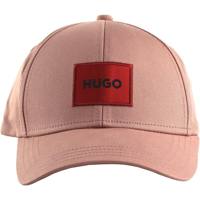 Кепка чоловіча HUGO Men-X 581-RL з бавовняного твіду з червоним лого-ярликом, універсальний розмір