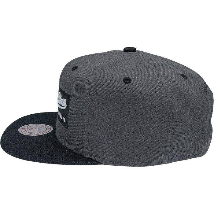 Кепка Mitchell & Ness 2 Tone Box Logo Snapback, універсальний розмір, чорний/сірий