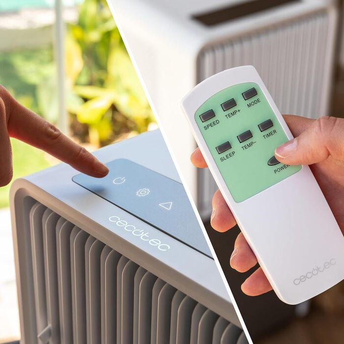 Мобільний кондиціонер Cecotec ForceClima 9450 Style Heating: 9000 BTU, 25 м², Wi-Fi, Пульт, LED, 5 режимів, тепловий насос