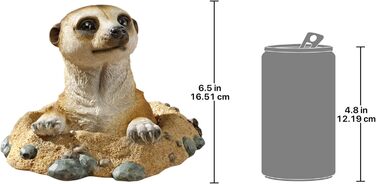 Design Toscano Kalahari Meerkat Figures, Dimensions: 21.5 x 10 x 16.5 cm