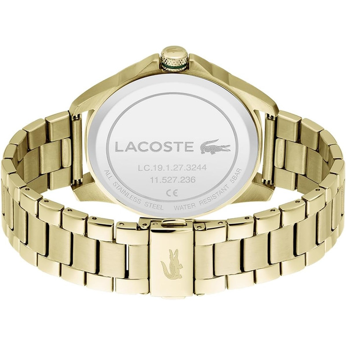 Годинник чоловічий Lacoste Le Croc Quartz з браслетом з нержавіючої сталі позолоченого кольору - 2011133