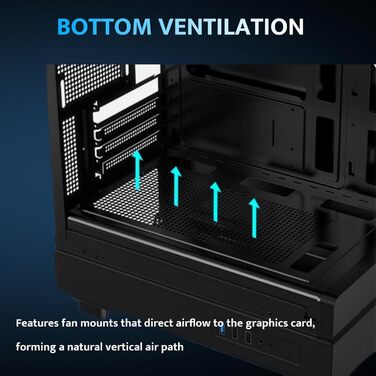 darkFlash DB330M: Чорний корпус для ігрового ПК Micro-ATX з 3 RGB вентиляторами, підтримка AIO 240мм, Typ-C