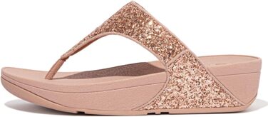 Шльопанці жіночі FitFlop Lulu Glitter рожево-золотисті, з підтримкою стопи 40 EU